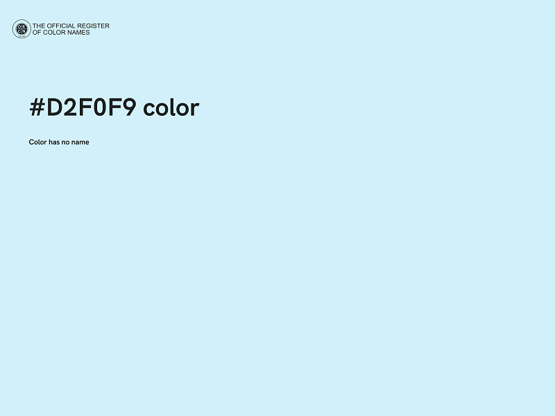 #D2F0F9 color image