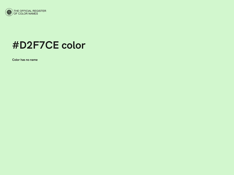 #D2F7CE color image