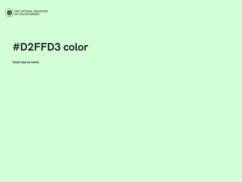 #D2FFD3 color image