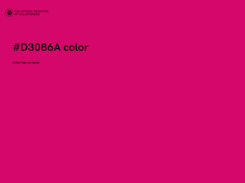 #D3086A color image