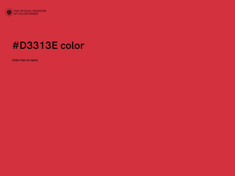 #D3313E color image