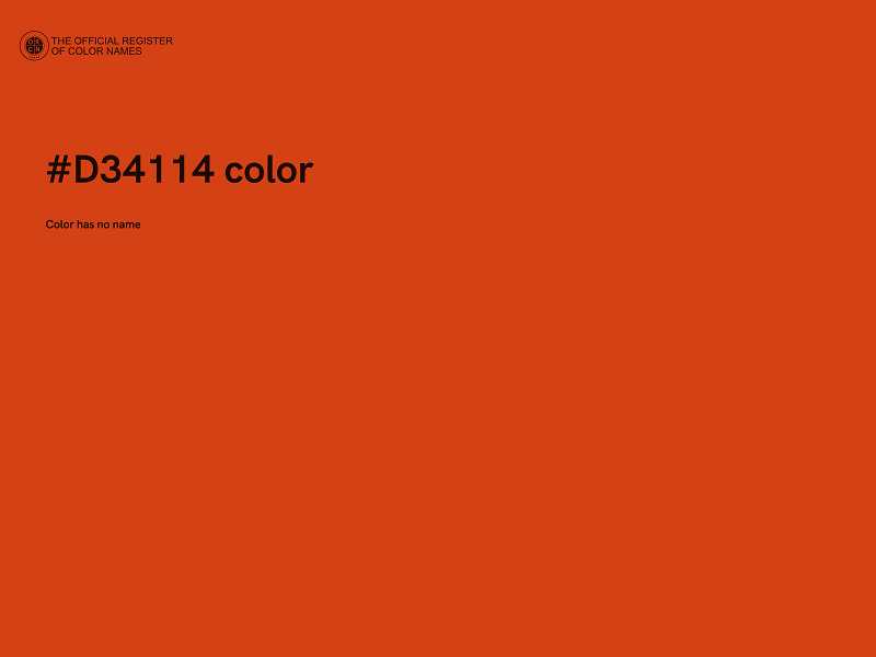 #D34114 color image