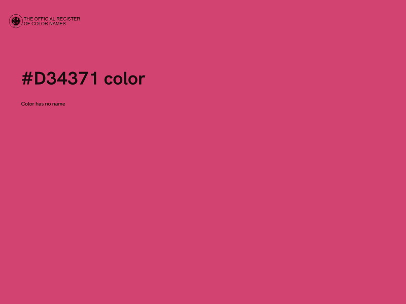 #D34371 color image