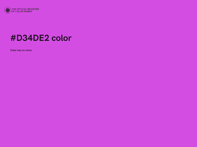 #D34DE2 color image