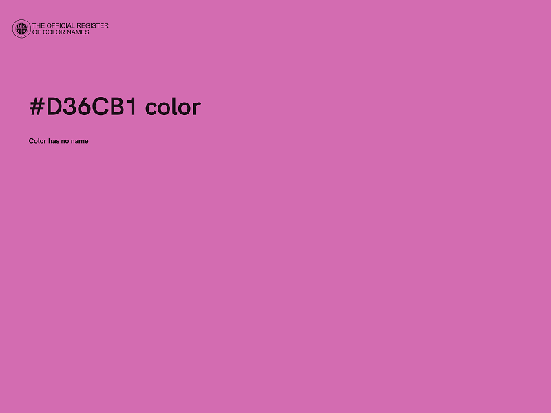 #D36CB1 color image