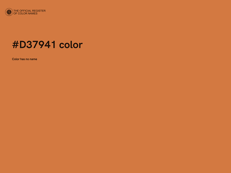 #D37941 color image