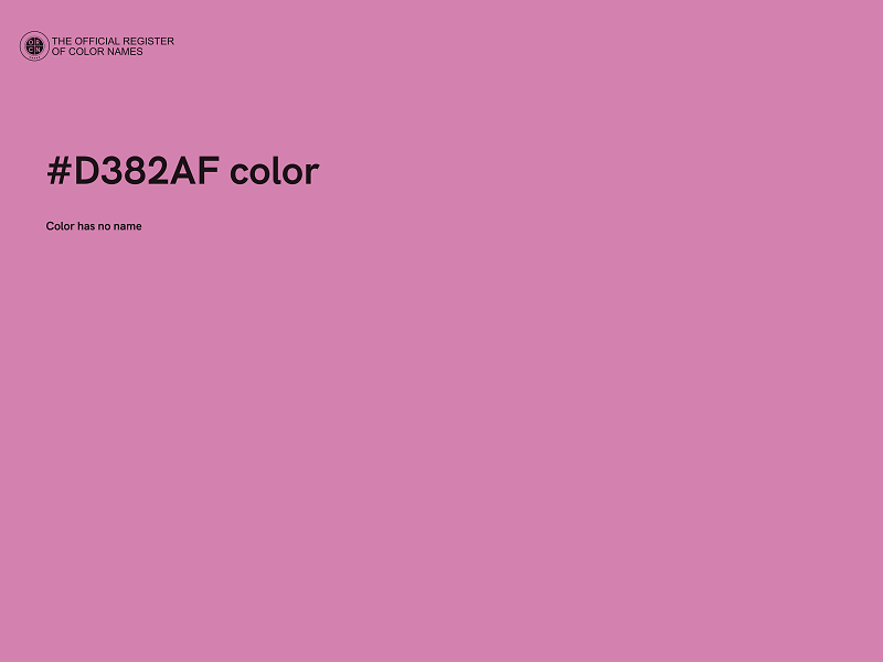 #D382AF color image