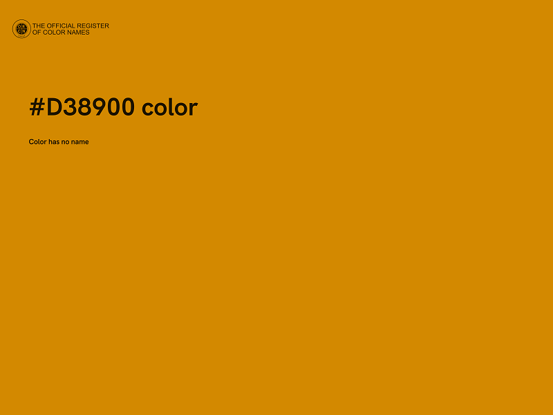 #D38900 color image