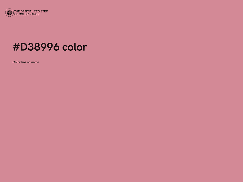 #D38996 color image