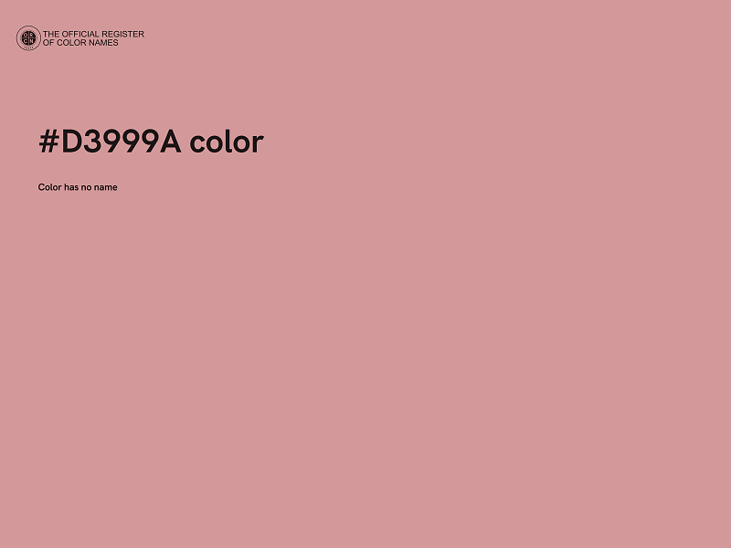 #D3999A color image