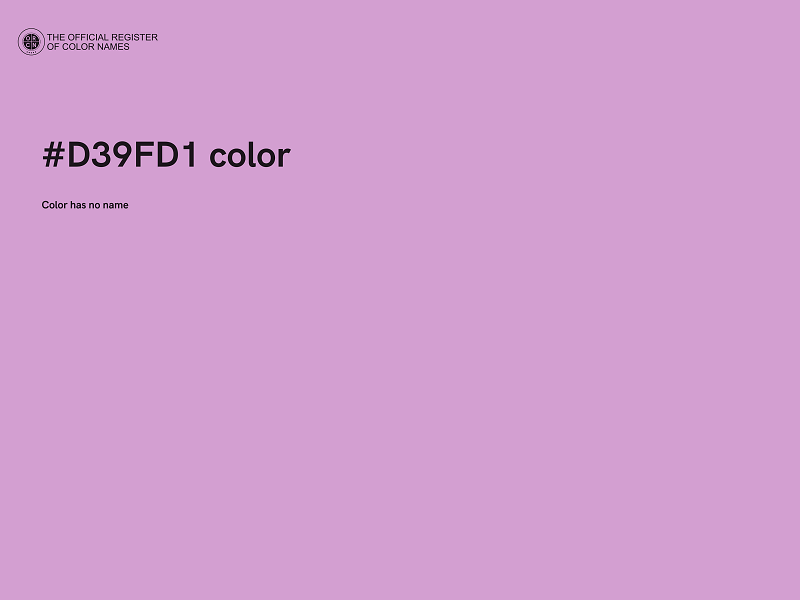 #D39FD1 color image