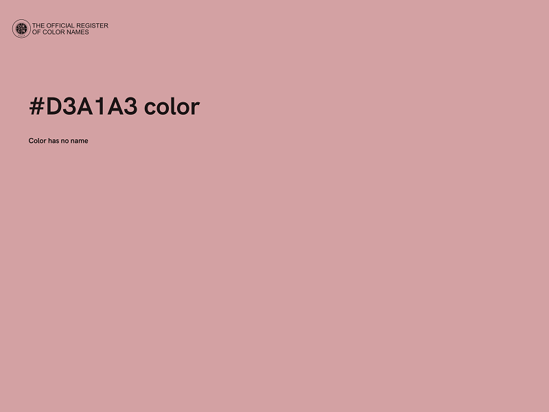 #D3A1A3 color image