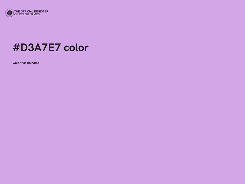 #D3A7E7 color image