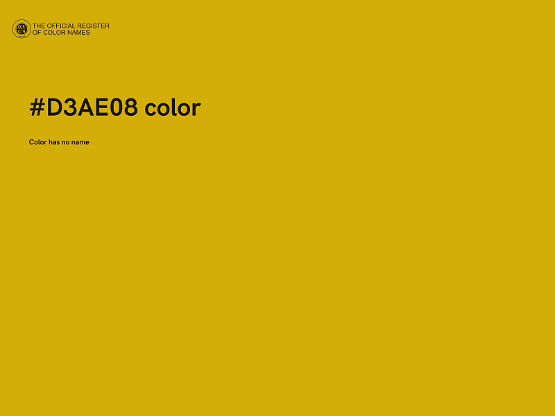 #D3AE08 color image