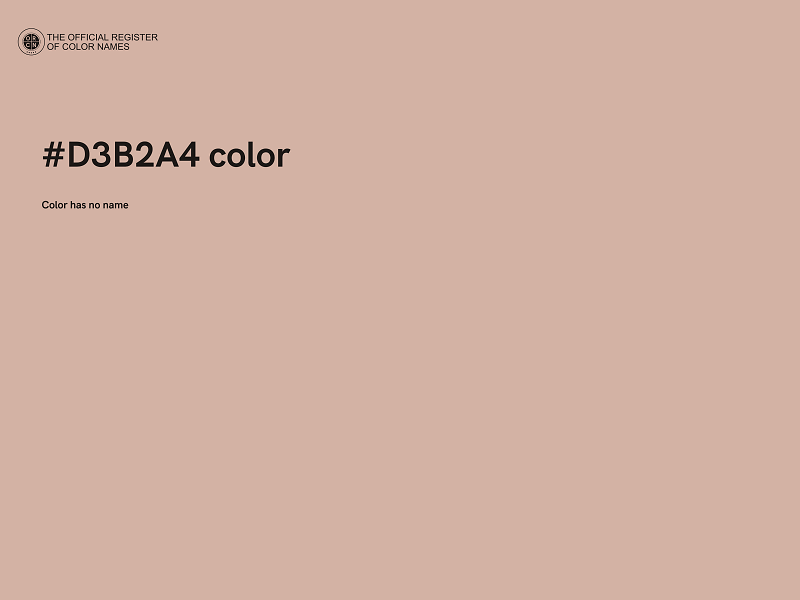 #D3B2A4 color image