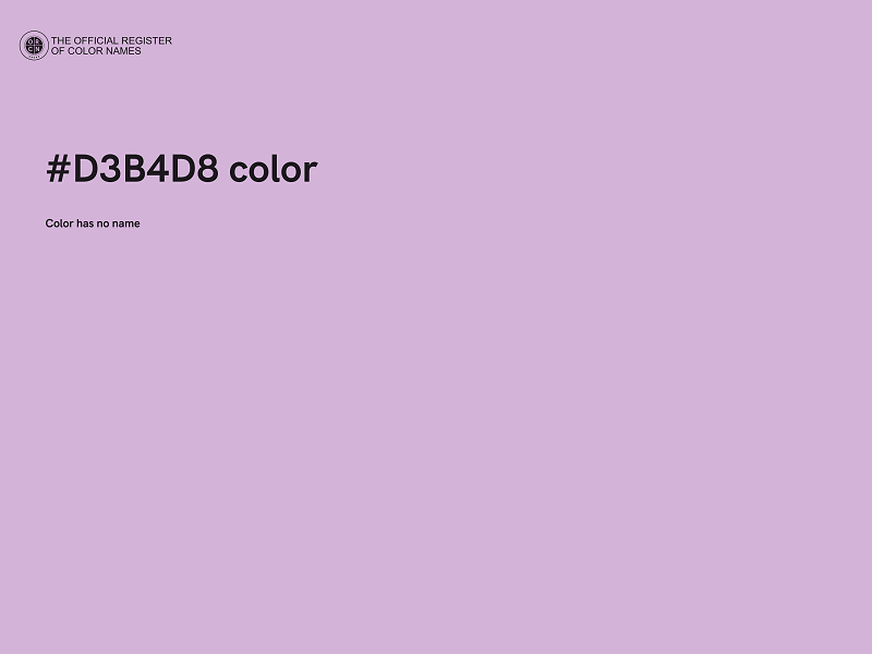 #D3B4D8 color image