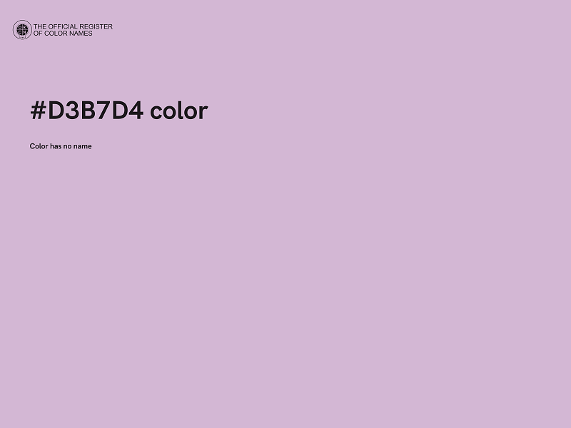 #D3B7D4 color image