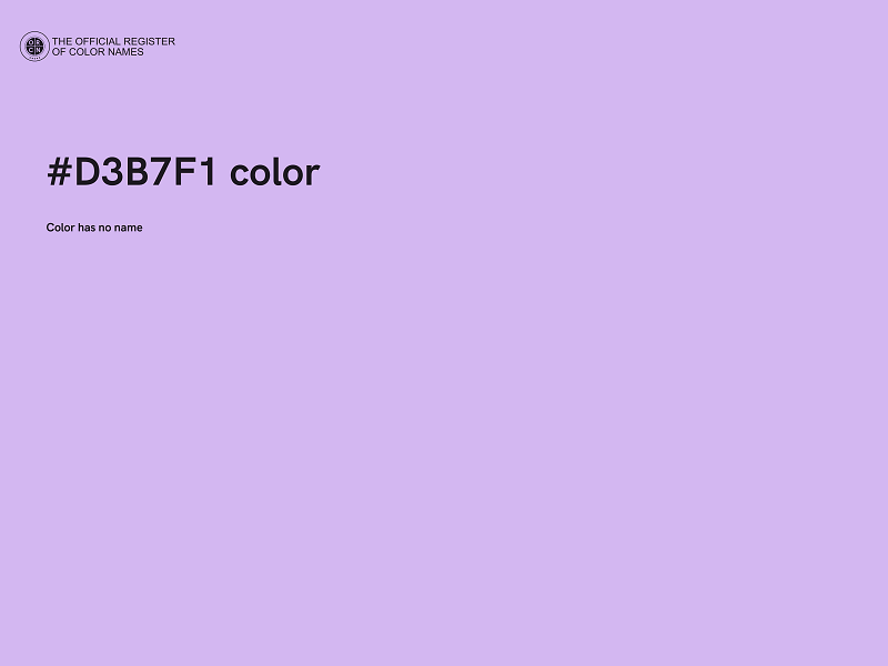 #D3B7F1 color image