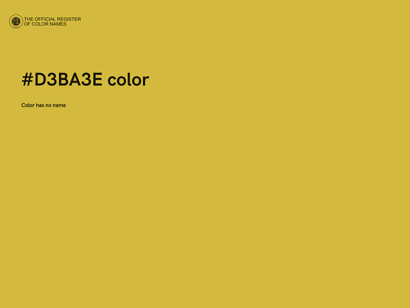 #D3BA3E color image