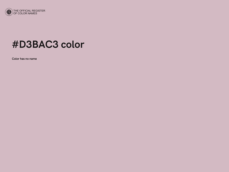 #D3BAC3 color image