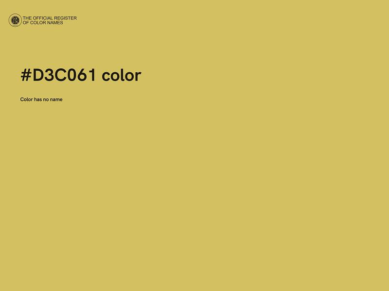 #D3C061 color image