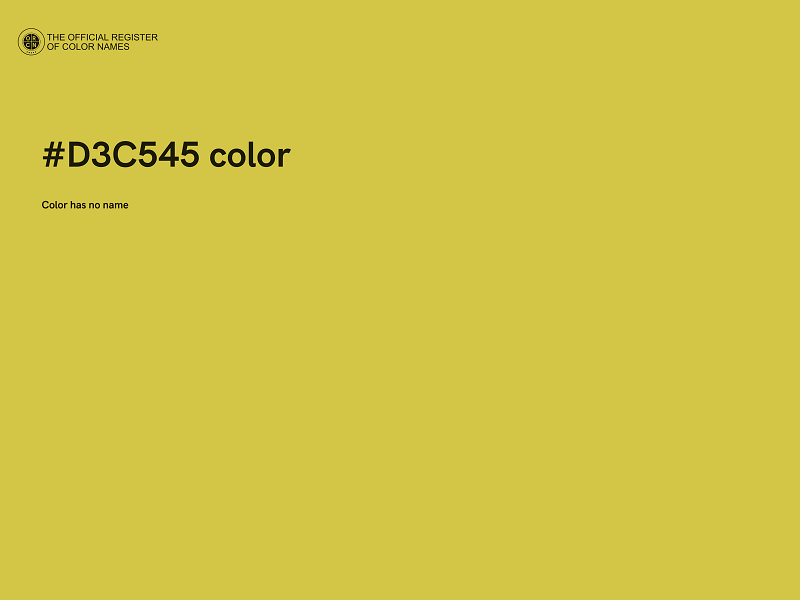 #D3C545 color image