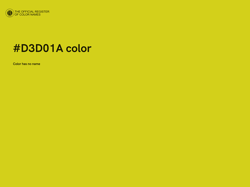 #D3D01A color image