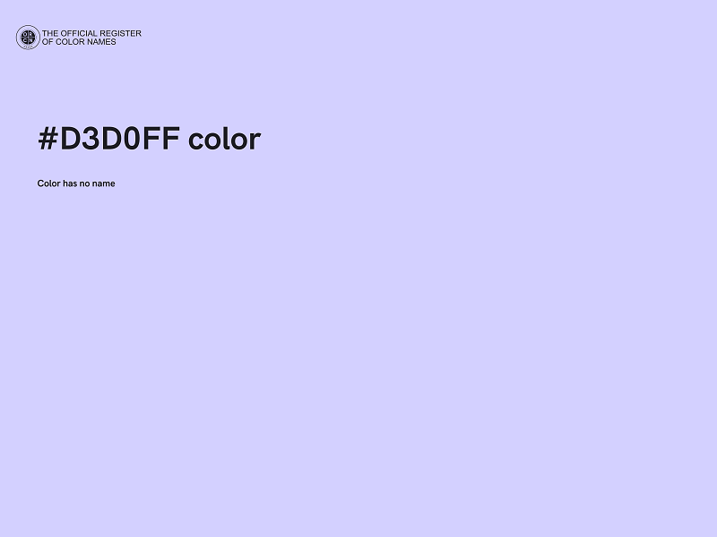 #D3D0FF color image