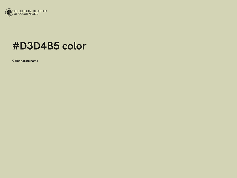 #D3D4B5 color image