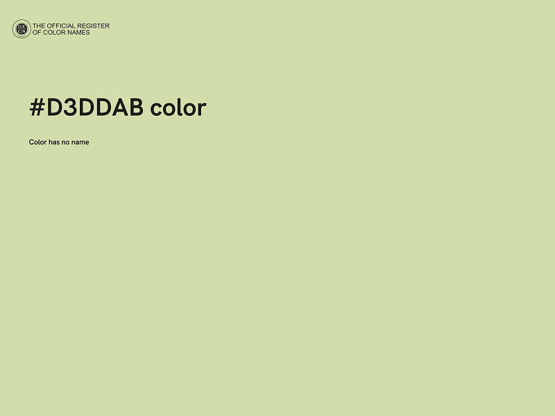 #D3DDAB color image