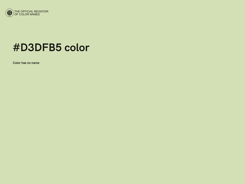 #D3DFB5 color image