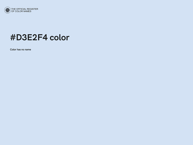 #D3E2F4 color image