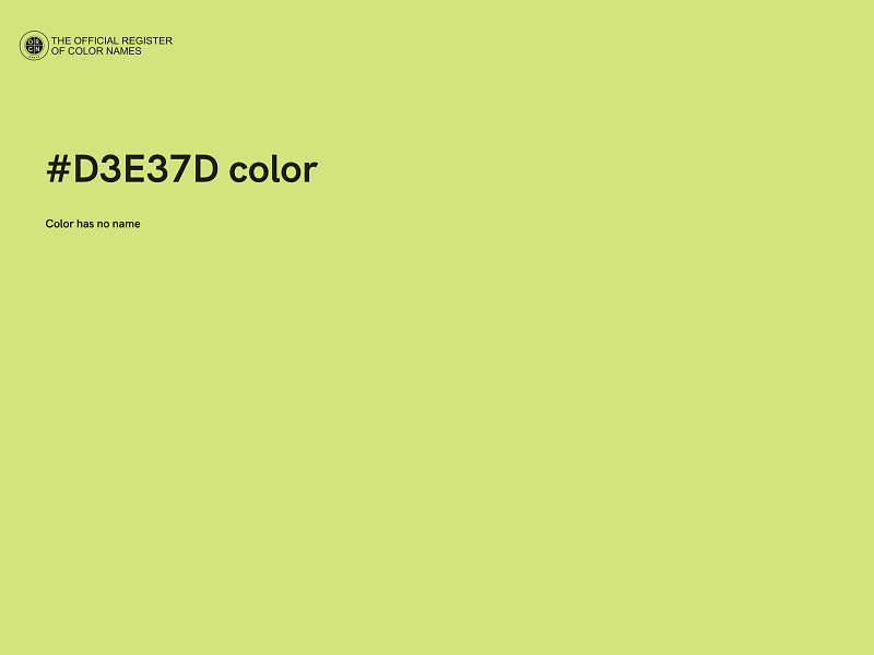 #D3E37D color image