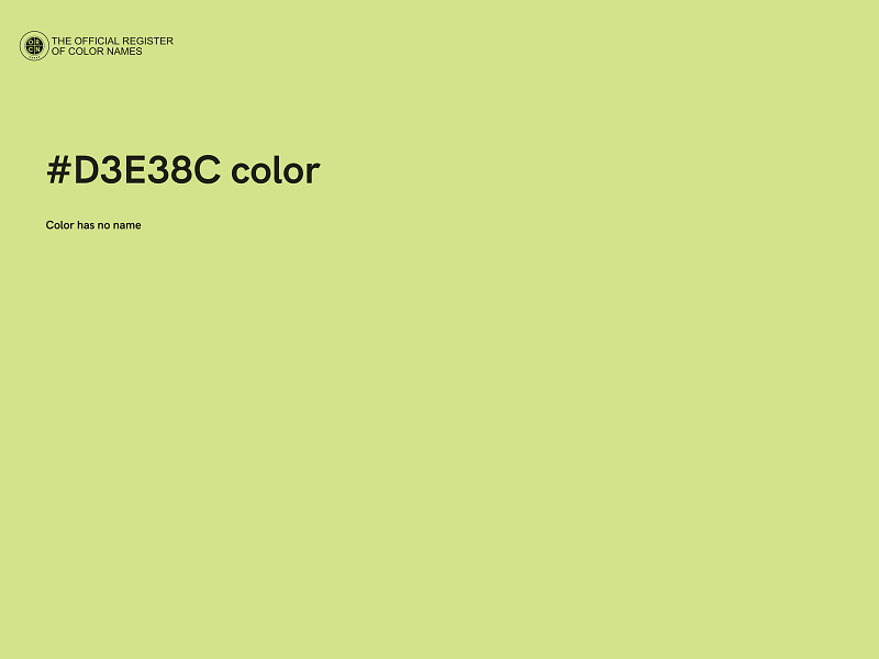 #D3E38C color image