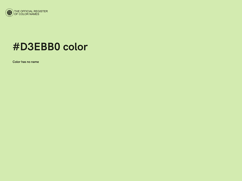 #D3EBB0 color image