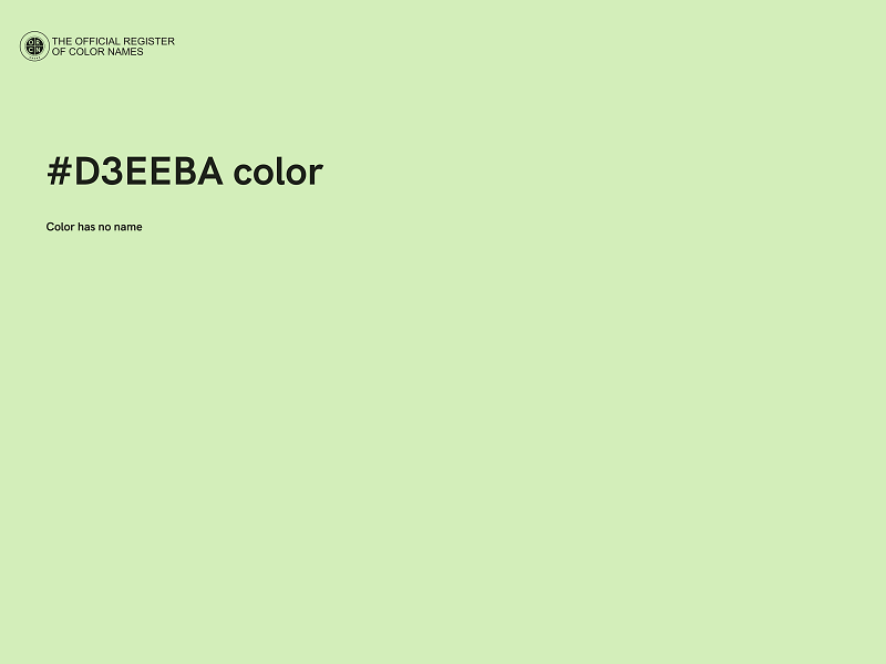 #D3EEBA color image