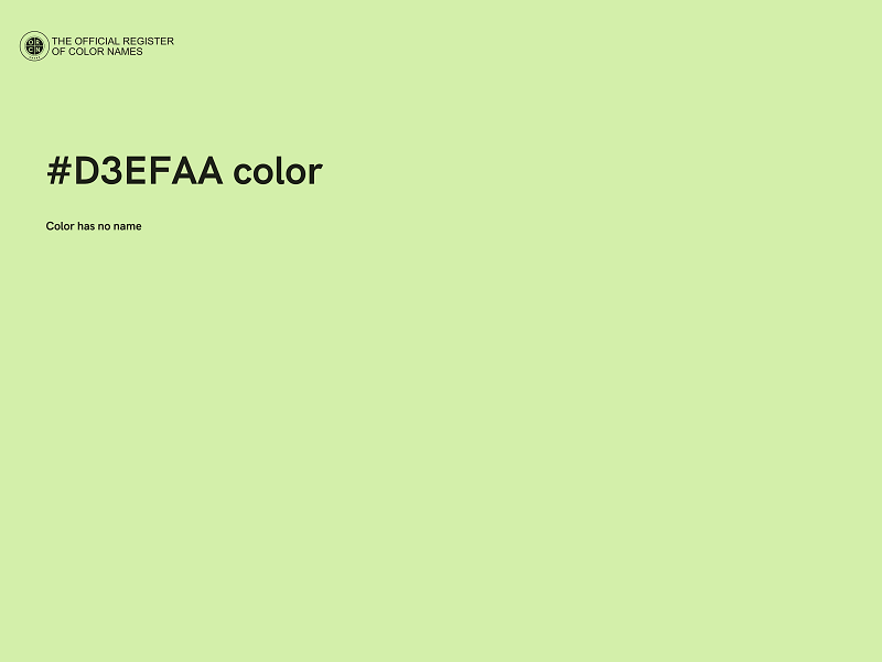 #D3EFAA color image