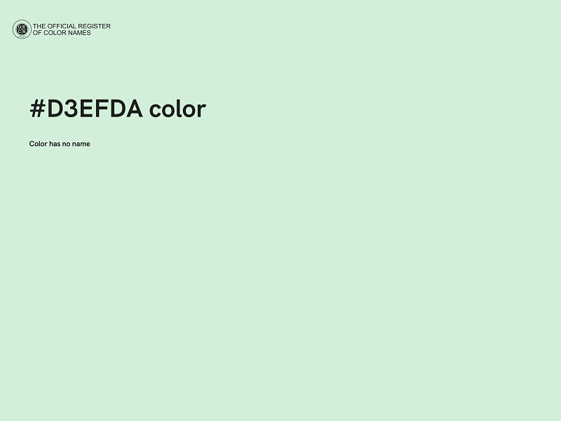 #D3EFDA color image