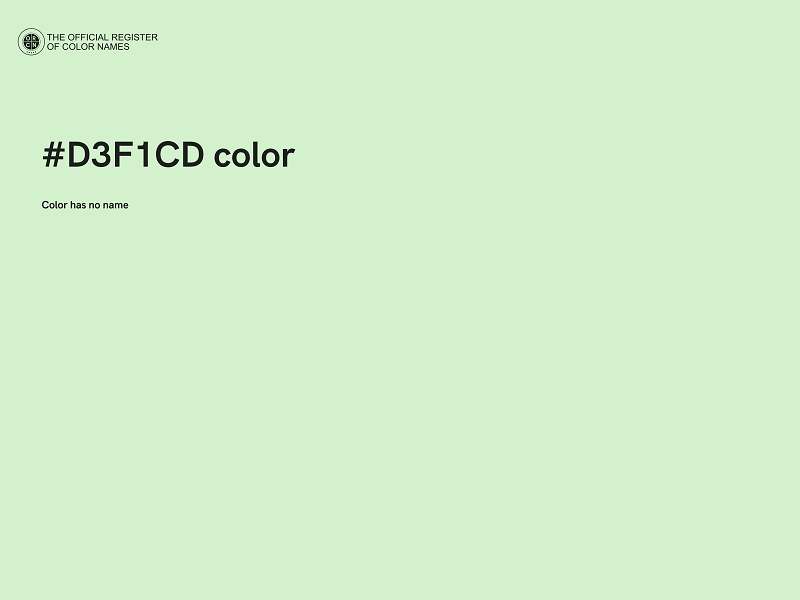 #D3F1CD color image