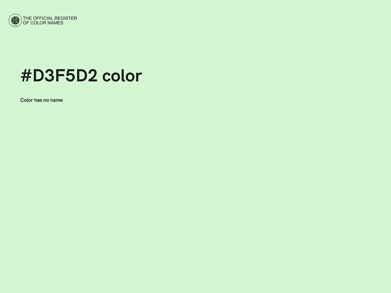 #D3F5D2 color image