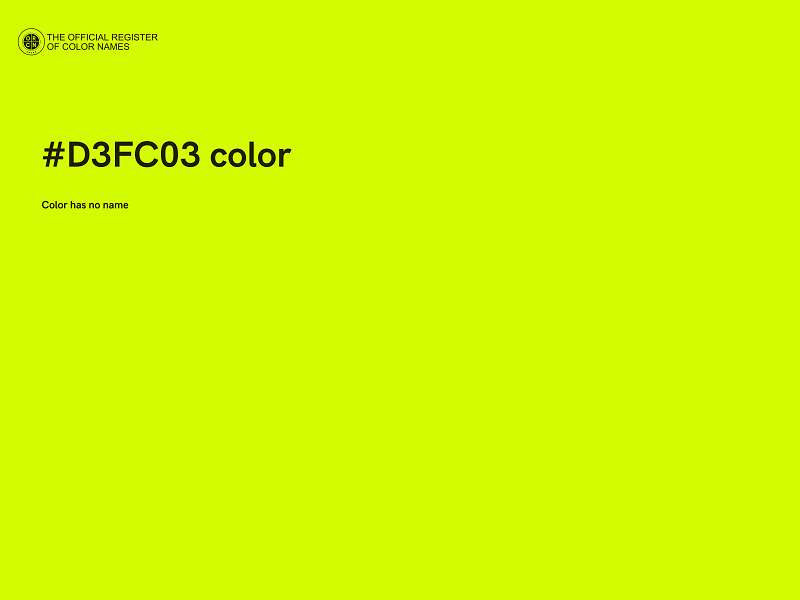 #D3FC03 color image