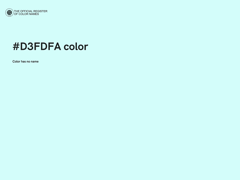 #D3FDFA color image