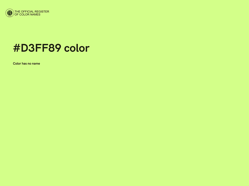 #D3FF89 color image