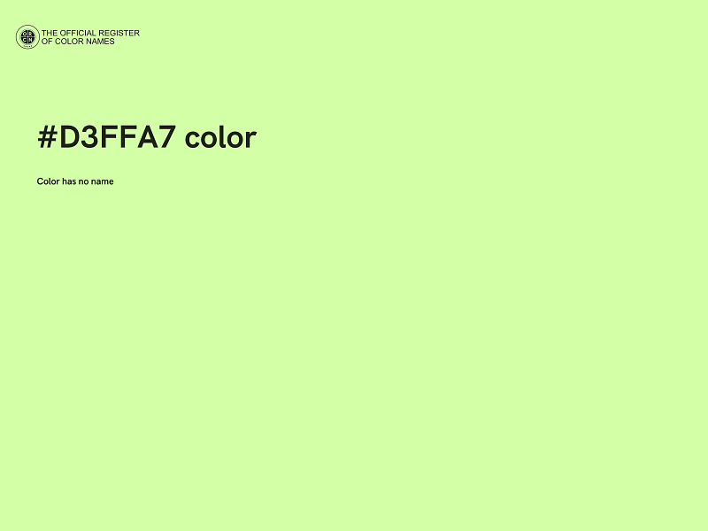 #D3FFA7 color image