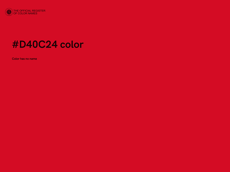 #D40C24 color image