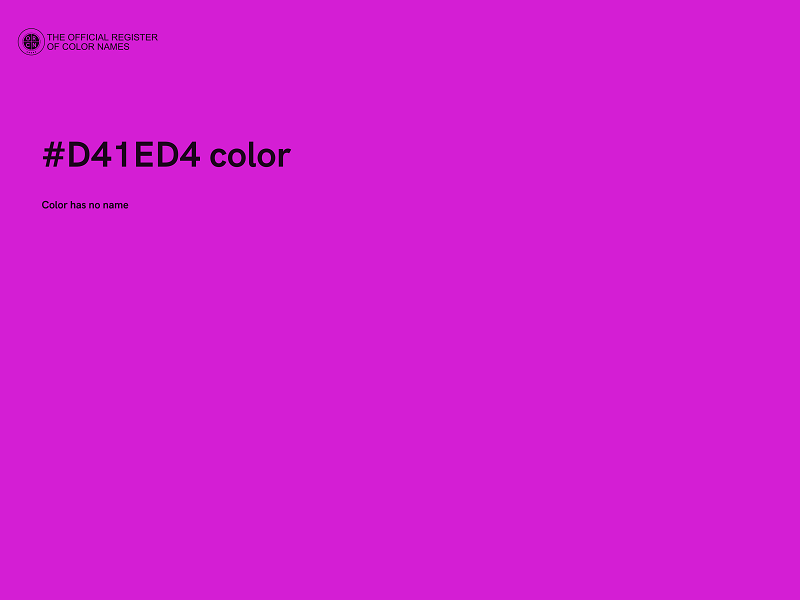 #D41ED4 color image