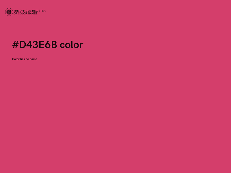 #D43E6B color image