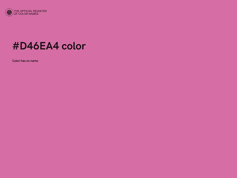 #D46EA4 color image