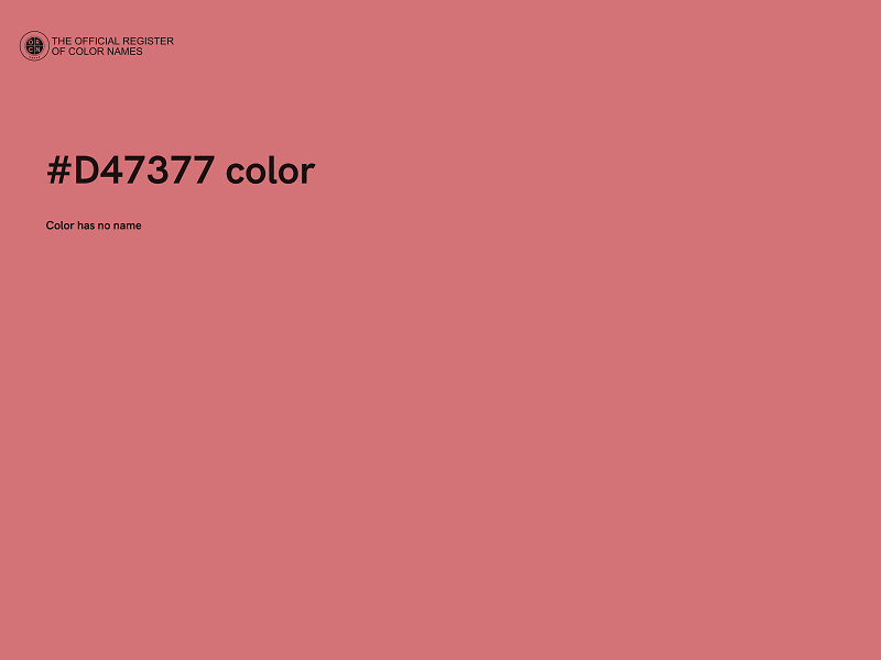 #D47377 color image