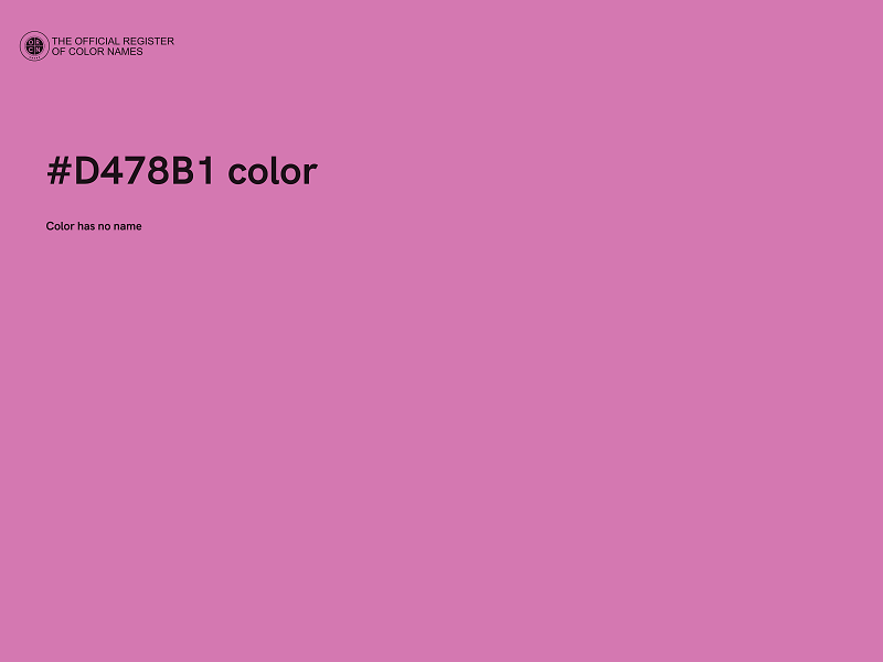 #D478B1 color image